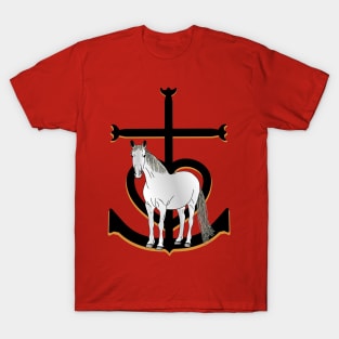 Camargue horse and cross T-Shirt